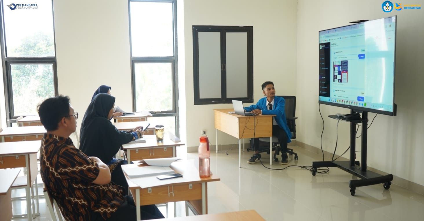51 TRPL Students from Polman Negeri Babel Showcase Applied Technology Projects at Final Project Defense