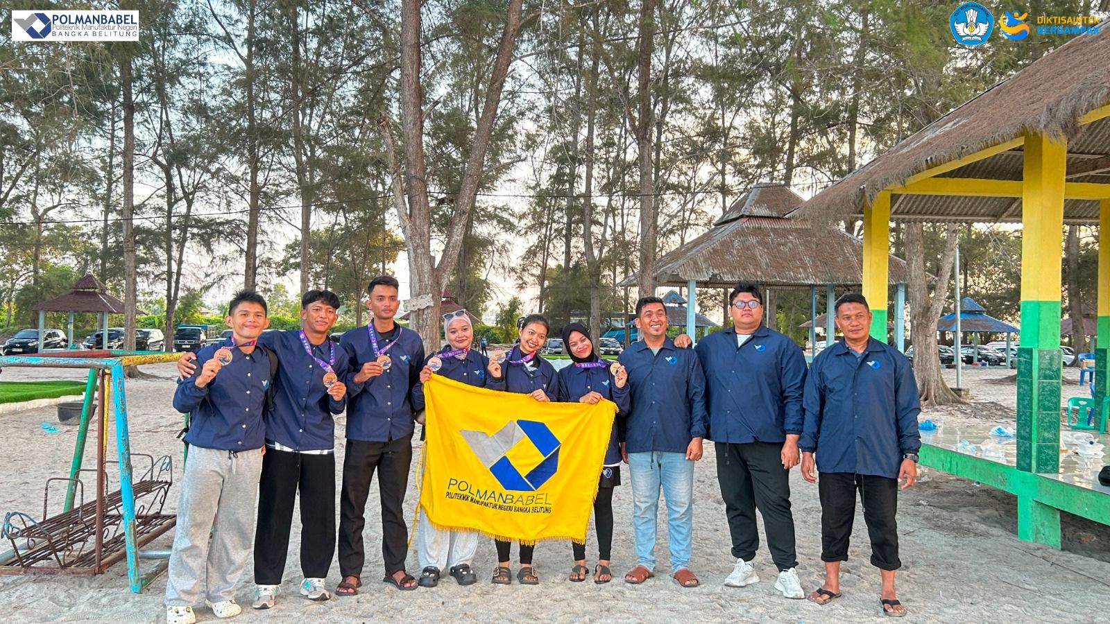 Efforts Pay Off: Babel State Polytechnic Students Win 3rd Place in Men's and Women's Beach Volleyball at Porseni XV 2026