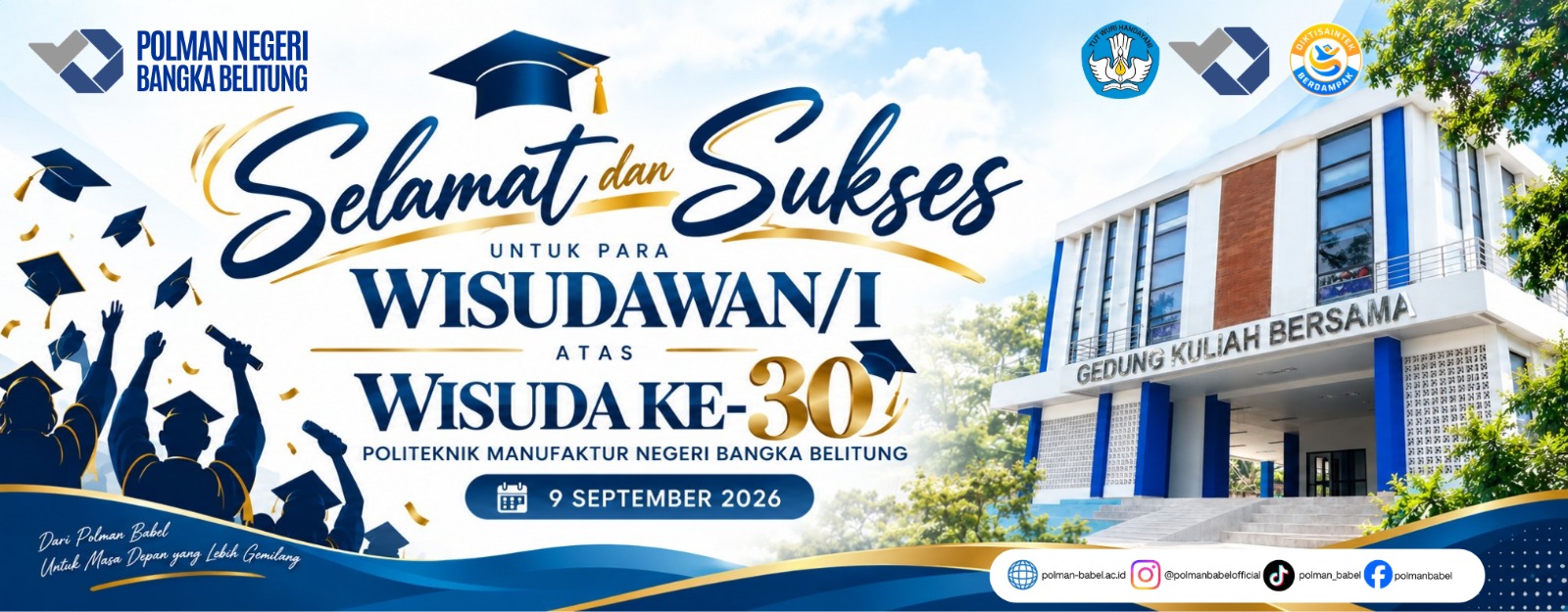 Wisuda Ke-30 Polman Babel Tahun 2026